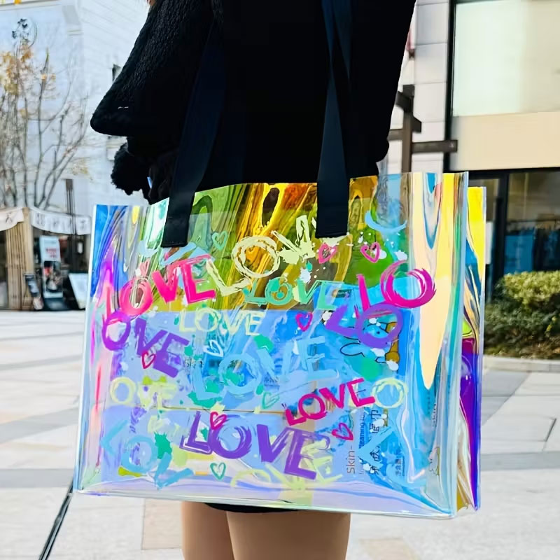 Event & Party Supply - Fashionable Laser-Printed Handbag Made from Pvc