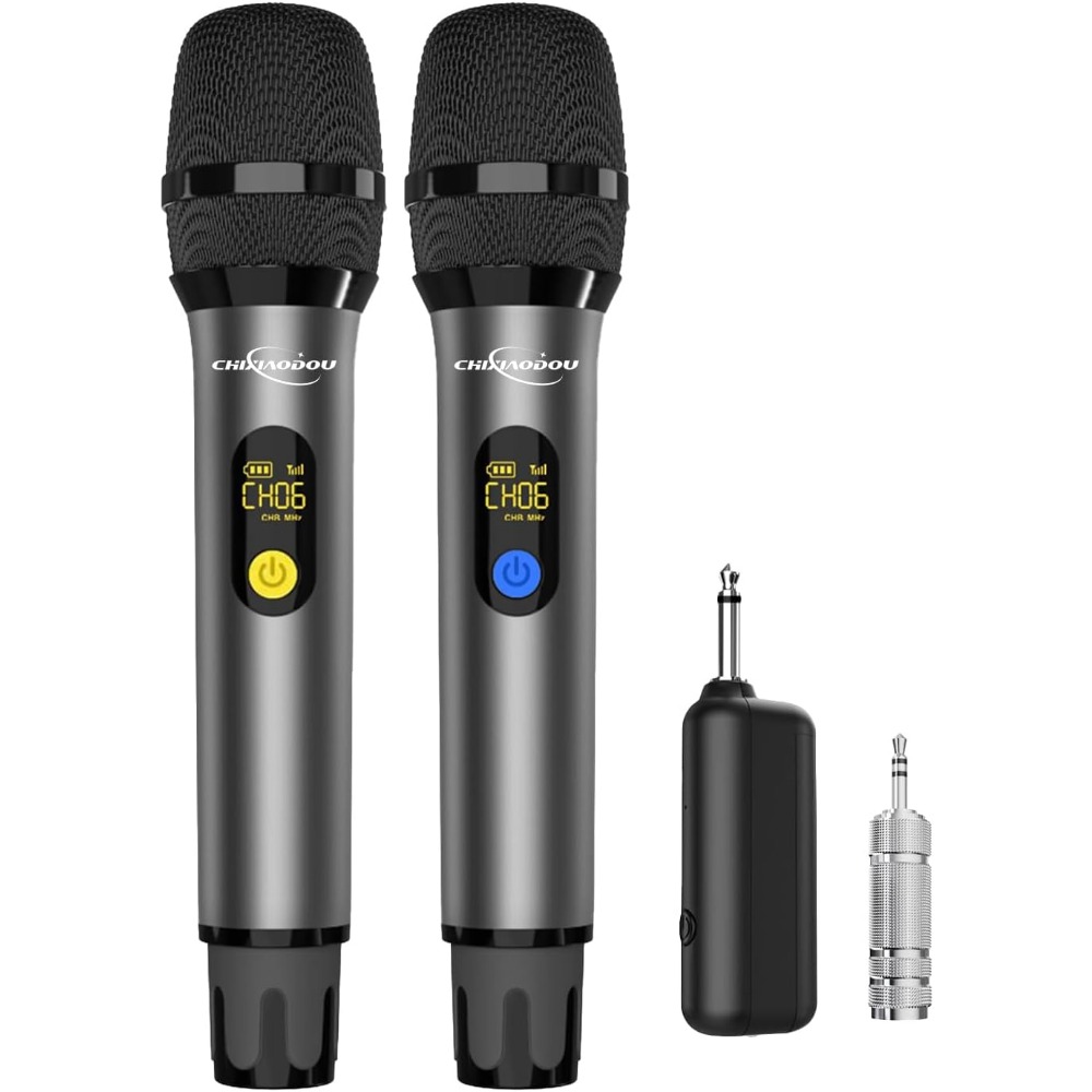Event & Party Supply - UHF Metal Dual Handheld Dynamic Microphone,