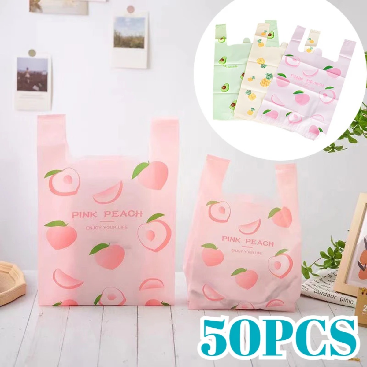 50PCS Cute Fruit Pattern Plast - Event Party Shop review and price