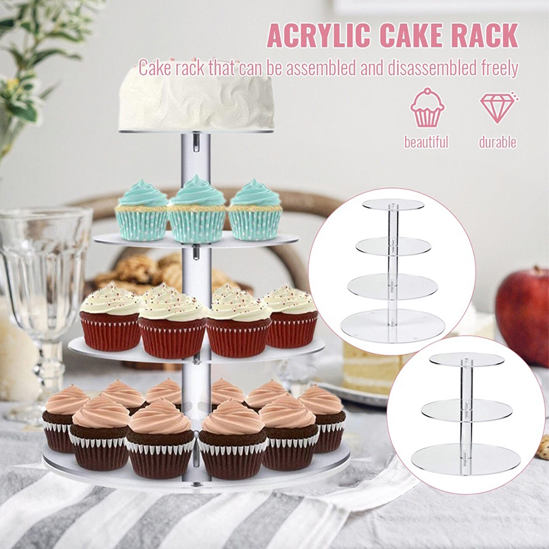 1 Pc 3/4/5 Tier Acrylic Round  - Cupcake Stand Tier review and price
