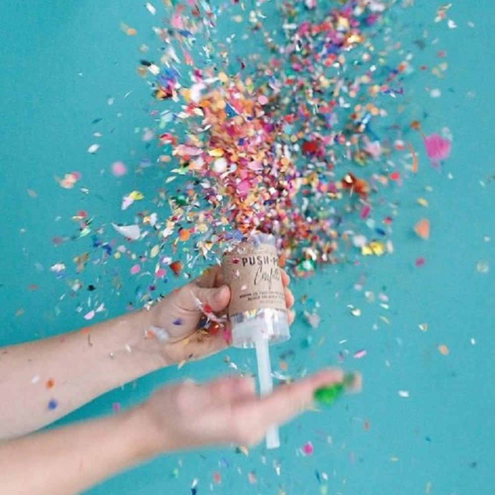 Colorful 1Pcs Bridal Shower Pu - Confetti Cannon Tube review and price