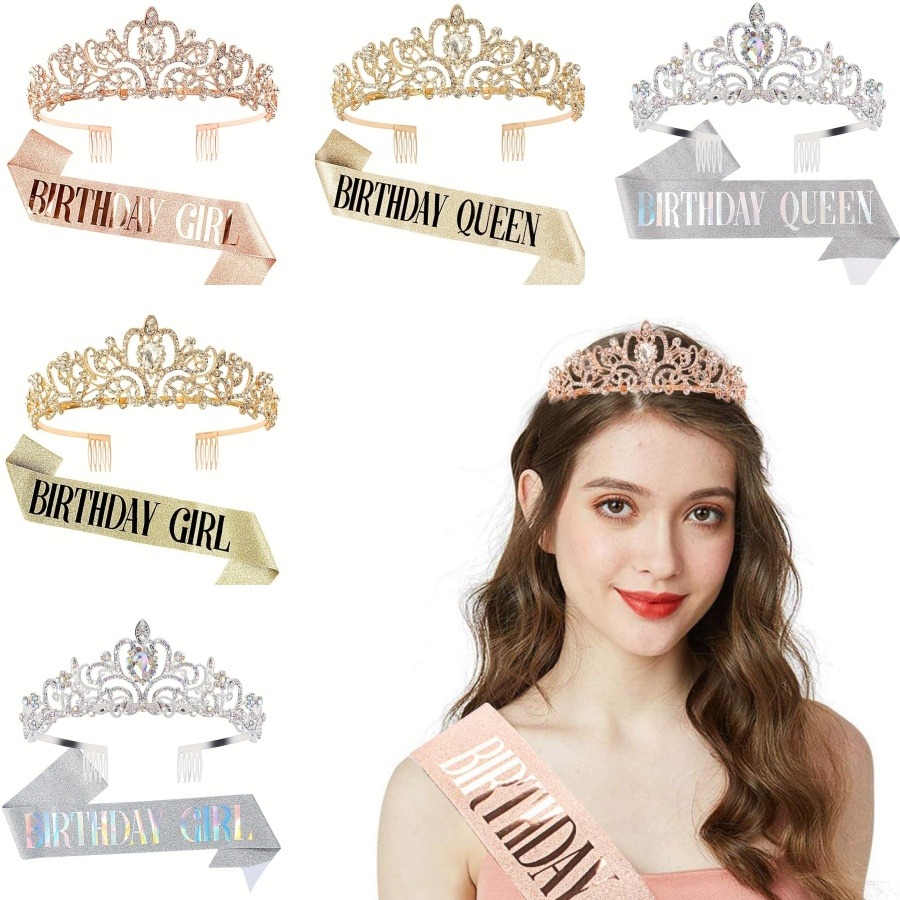 2pcs/Set Bling Rhinestone Crys - Birthday Sash Glitter review and price