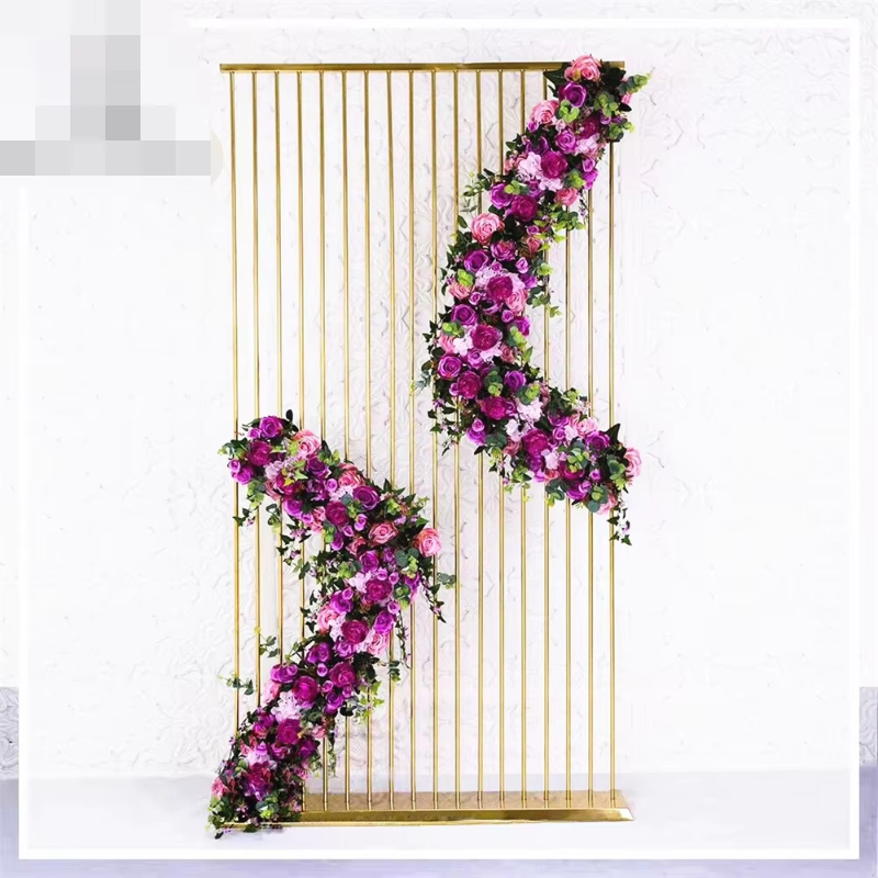 Shiny Gold Metal Frame Flower  - Dessert Table Backdrop review and price