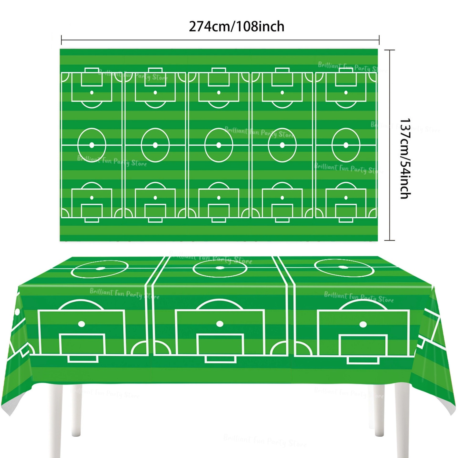 Soccer Basketball Theme Tablec - Table Cloth Disposable review and price