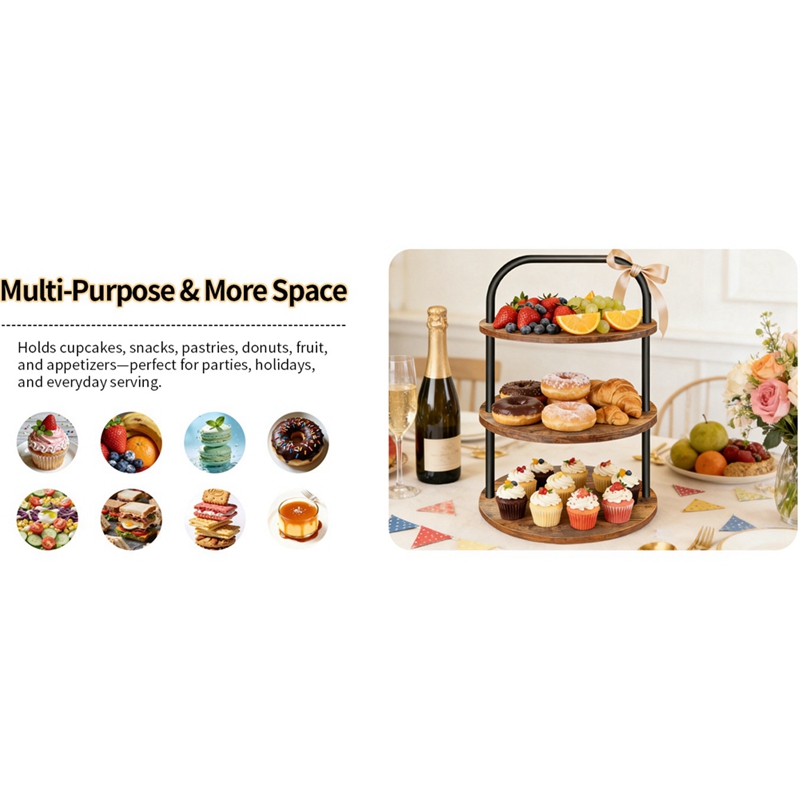 ABLN-Wooden Cupcake Stand Dess - Cupcake Stand Tier review and price