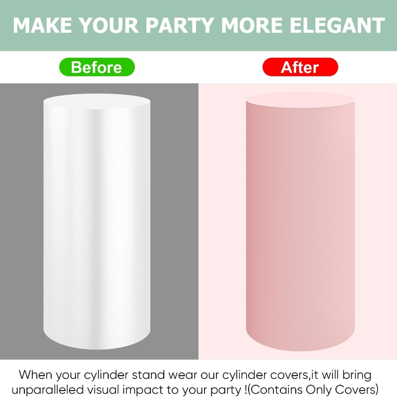 White Wedding Party Cylinder S - Dessert Table Backdrop review and price