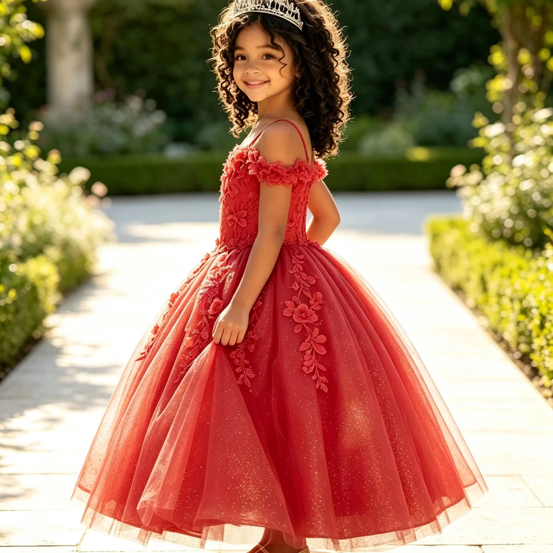 Glitter Flower Girl Dresses Fo - Birthday Sash Glitter review and price