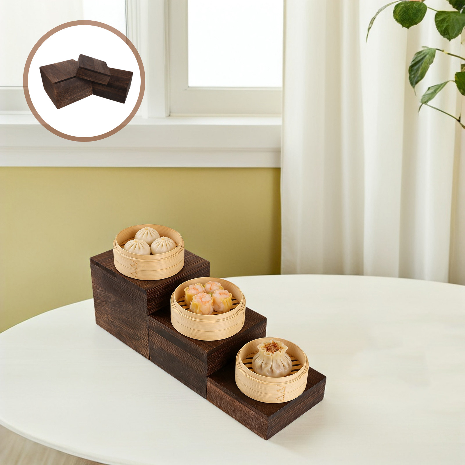 3Pcs Rustic Wooden Tiered Cake - Cupcake Stand Tier review and price