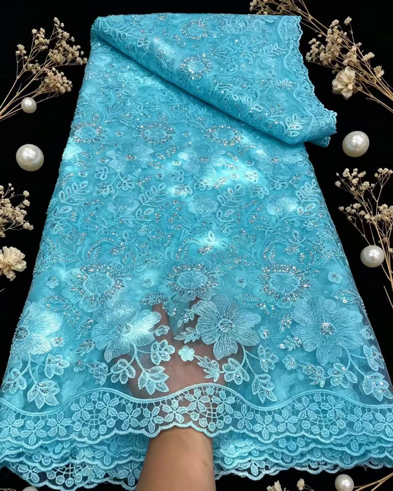 Pure French Tulle Net Sequins  - Glitter Tablecloth review and price