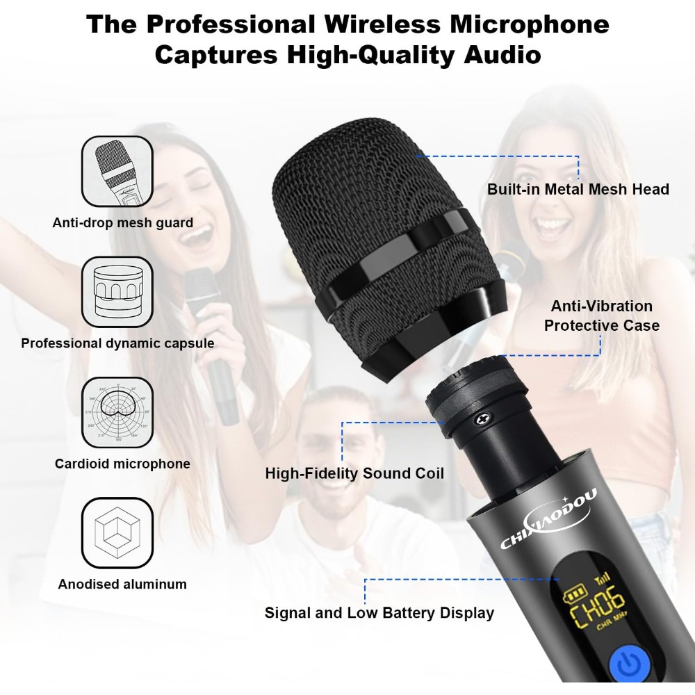 UHF Metal Dual Handheld Dynami - Event & Party Supply review and price