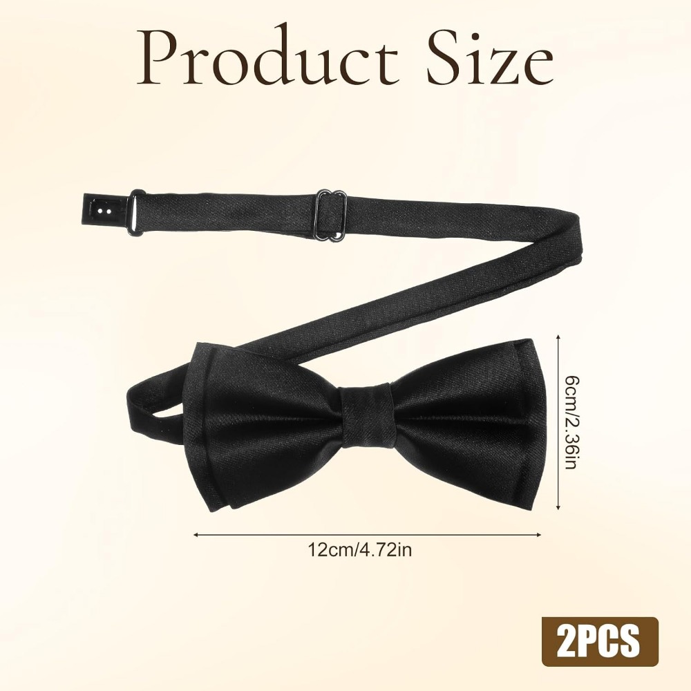 Men's Bow Ties, 2-Pack Solid C - Event & Party Supply review and price