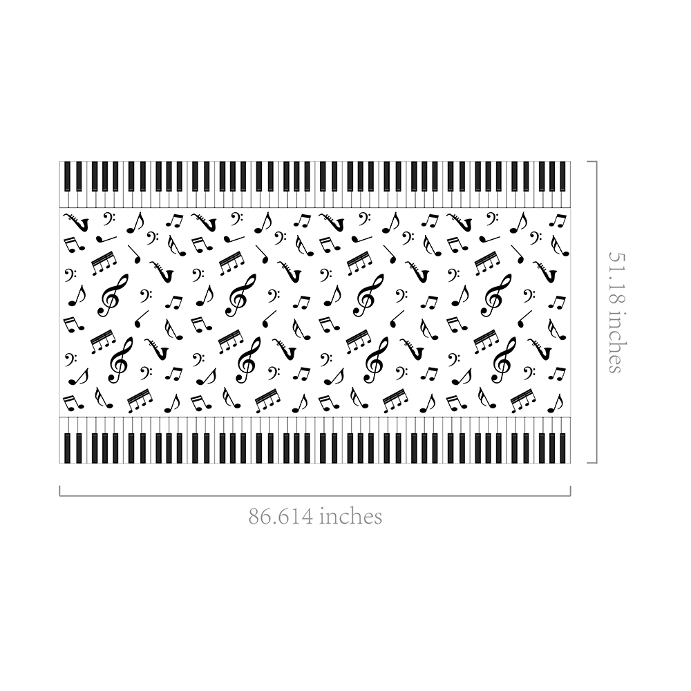 1pc Musical Note Tablecloth Di - Table Cloth Disposable review and price
