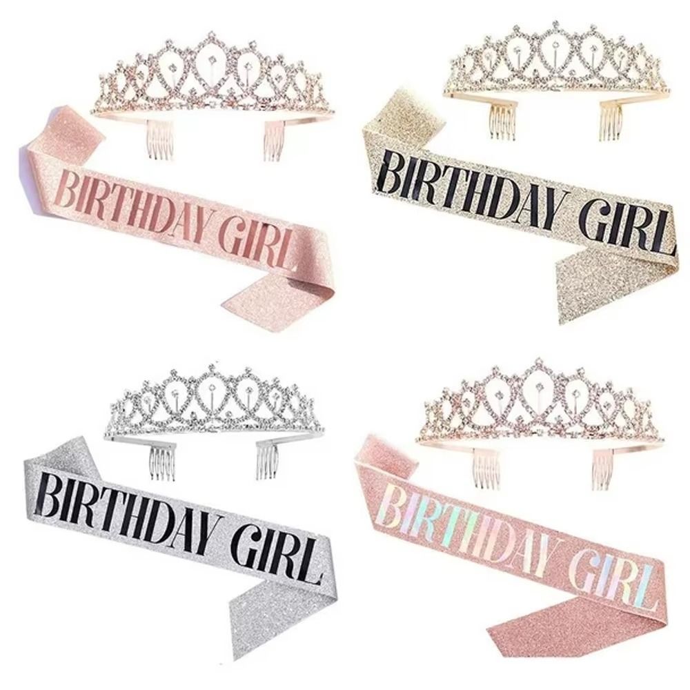 2Pcs/Set New Glitter Birthday  - Birthday Sash Glitter review and price
