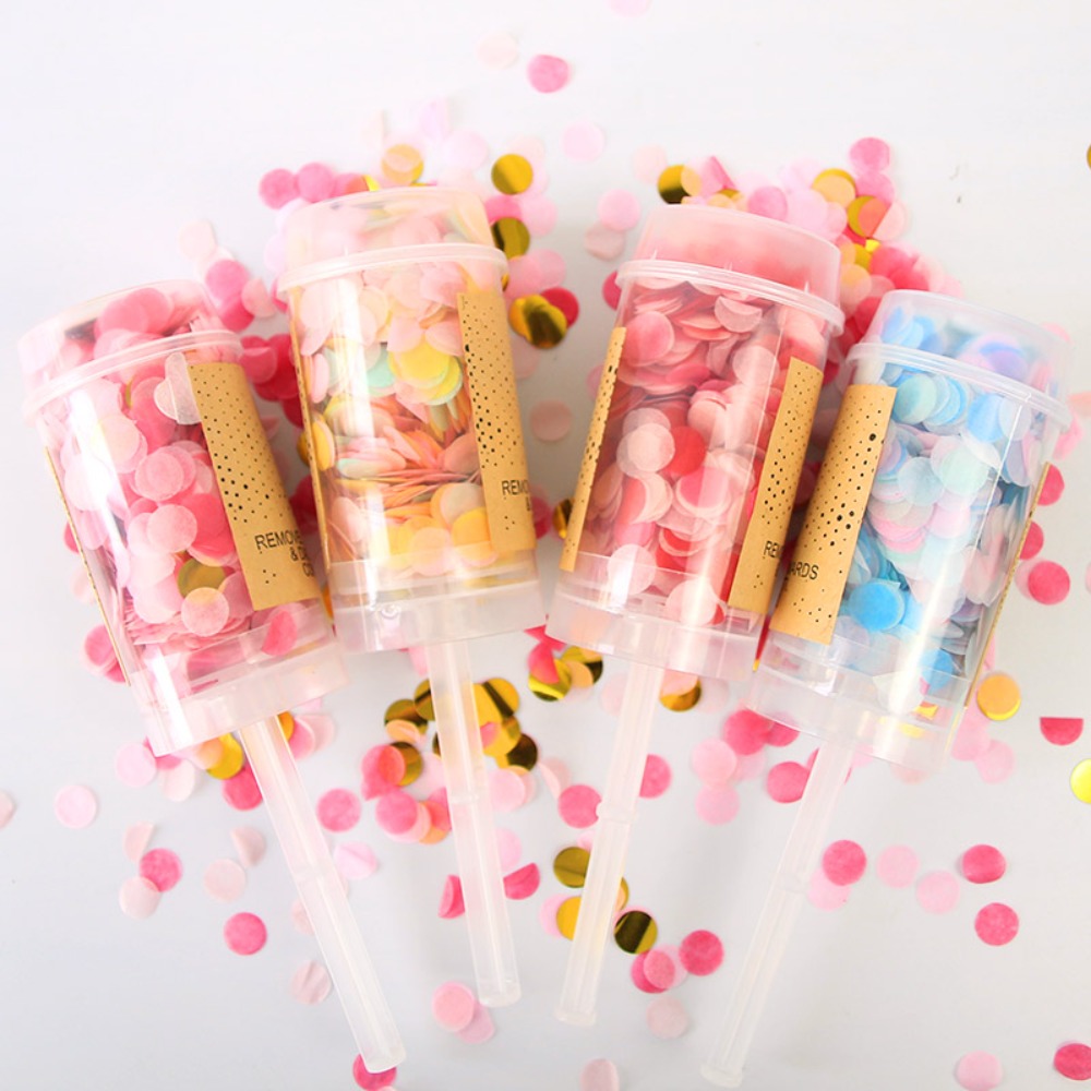 1Pcs Round Push Up Confetti Po - Confetti Cannon Tube review and price