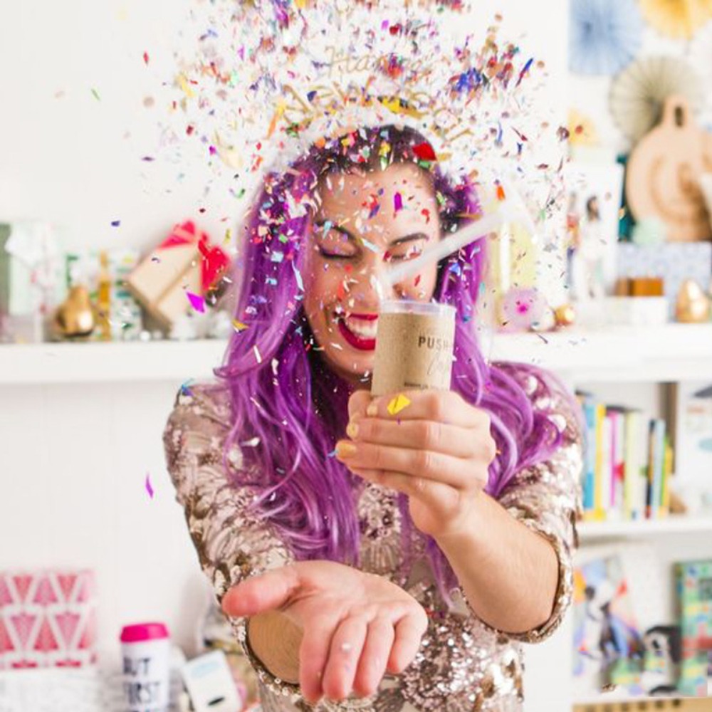 1Pcs Round Push Up Confetti Po - Confetti Cannon Tube review and price