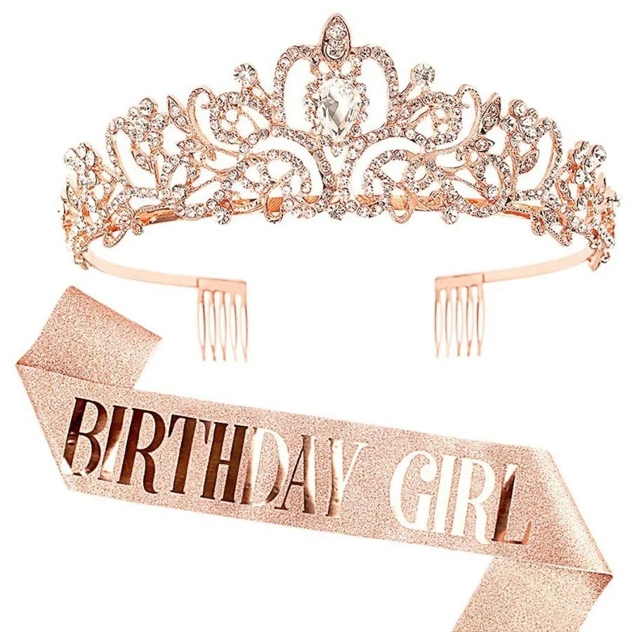 2Pcs Set Rhinestone Crystal Cr - Birthday Sash Glitter review and price