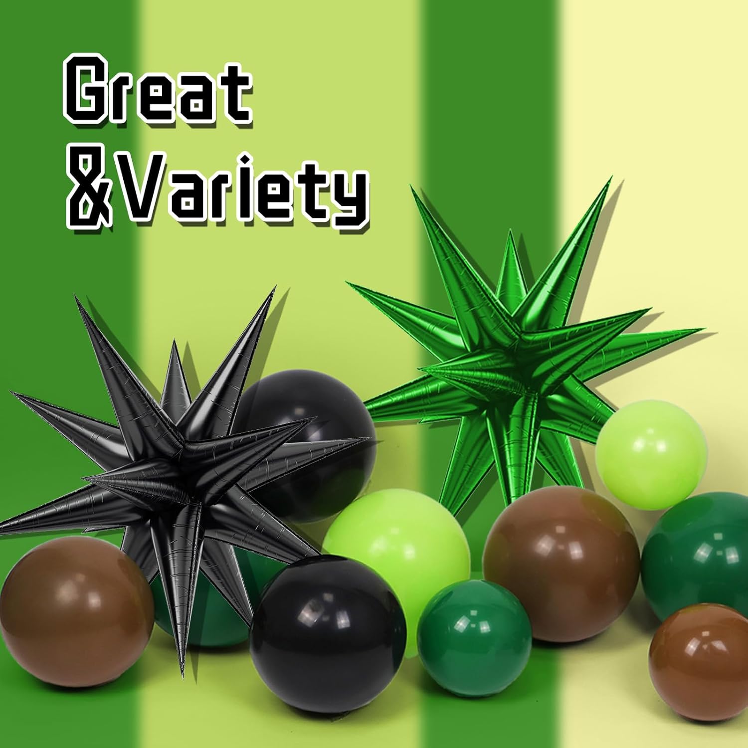 Brown Black Green Latex Balloo - Balloon Arch Kit review and price