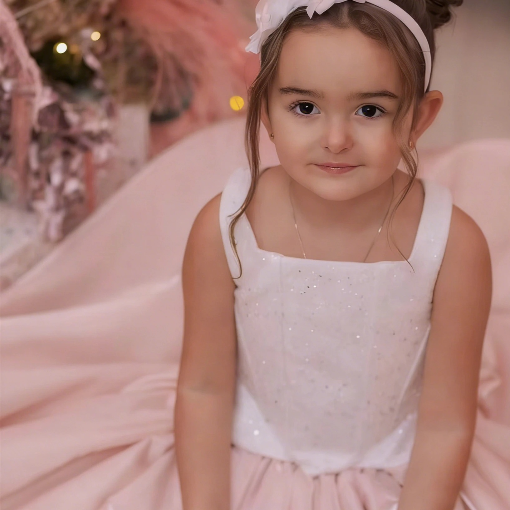 Customized Flower Girl Dress F - Birthday Sash Glitter review and price
