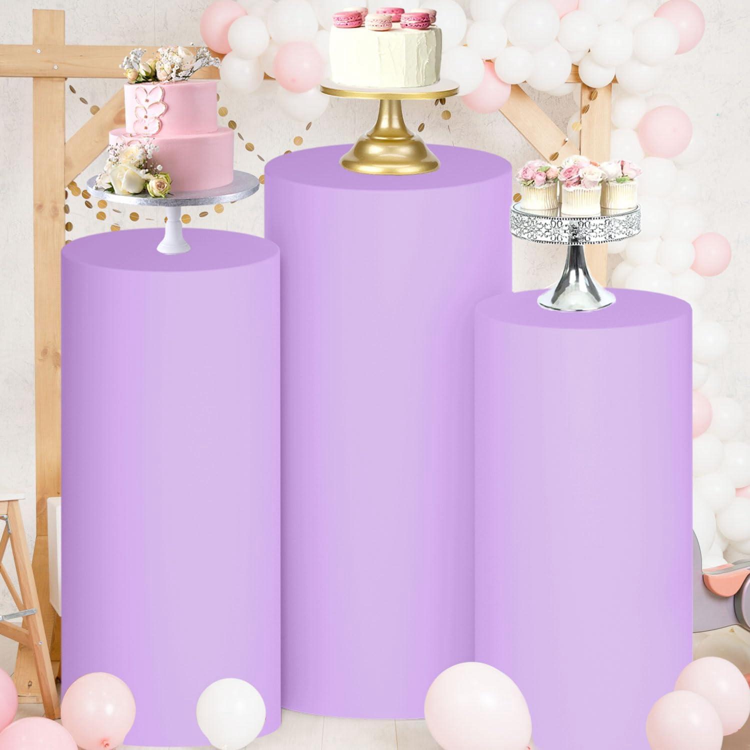 Yeele Purple Cylinder Stand Co - Dessert Table Backdrop review and price