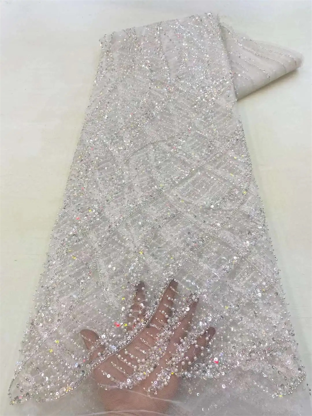 Wholesale 2025 African Sequins - Glitter Tablecloth review and price