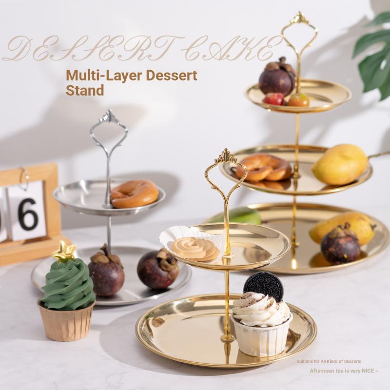 Gold Silver 2/3-Tier Cake Stan - Cupcake Stand Tier review and price