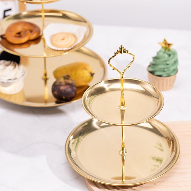 Gold Silver 2/3-Tier Cake Stan - Cupcake Stand Tier review and price