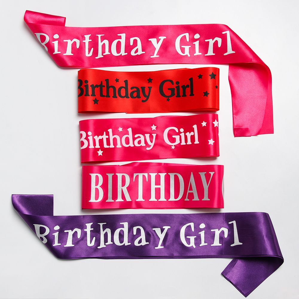 Birthday Girl Glitter Satin Sa - Birthday Sash Glitter review and price