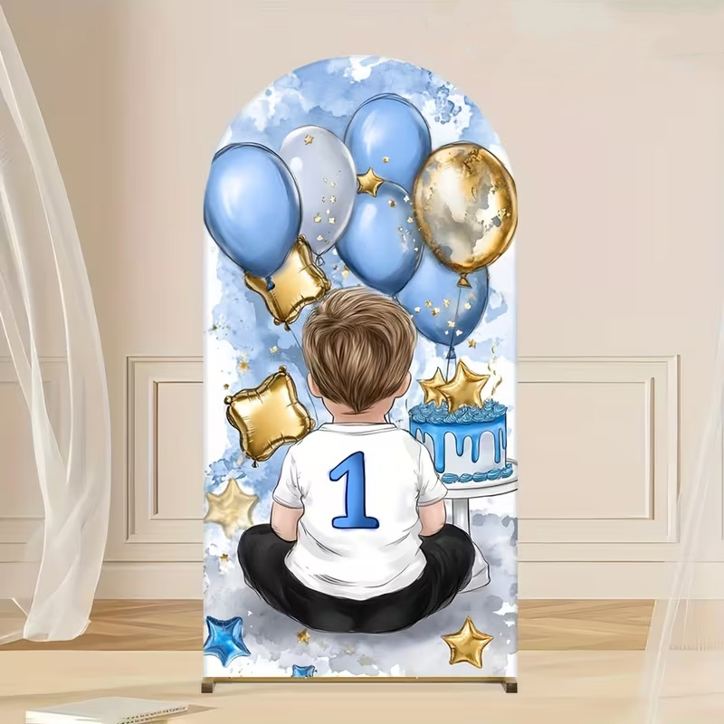 A Little Boy Pattern Arch Back - Dessert Table Backdrop review and price
