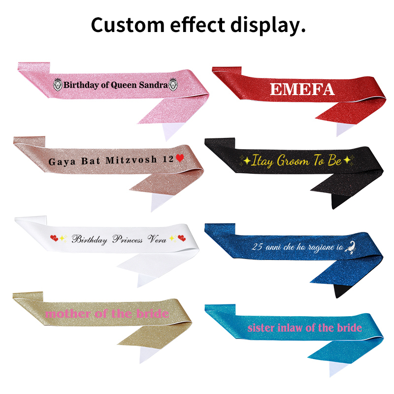 Diy Custom Glitter Satin Sash  - Birthday Sash Glitter review and price