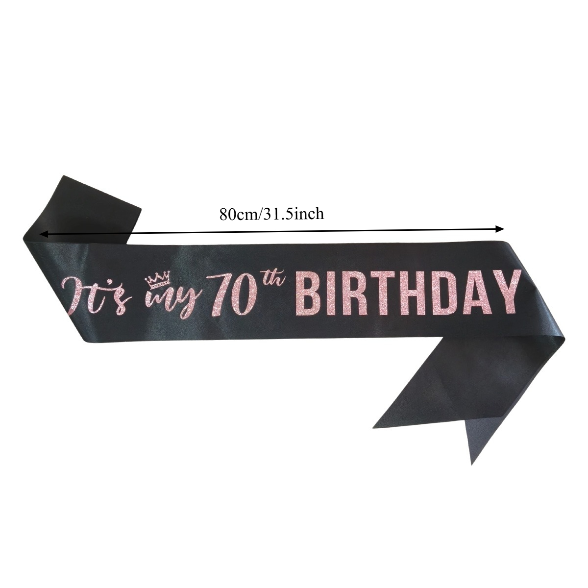 Premium Black It's My 70th Bir - Birthday Sash Glitter review and price