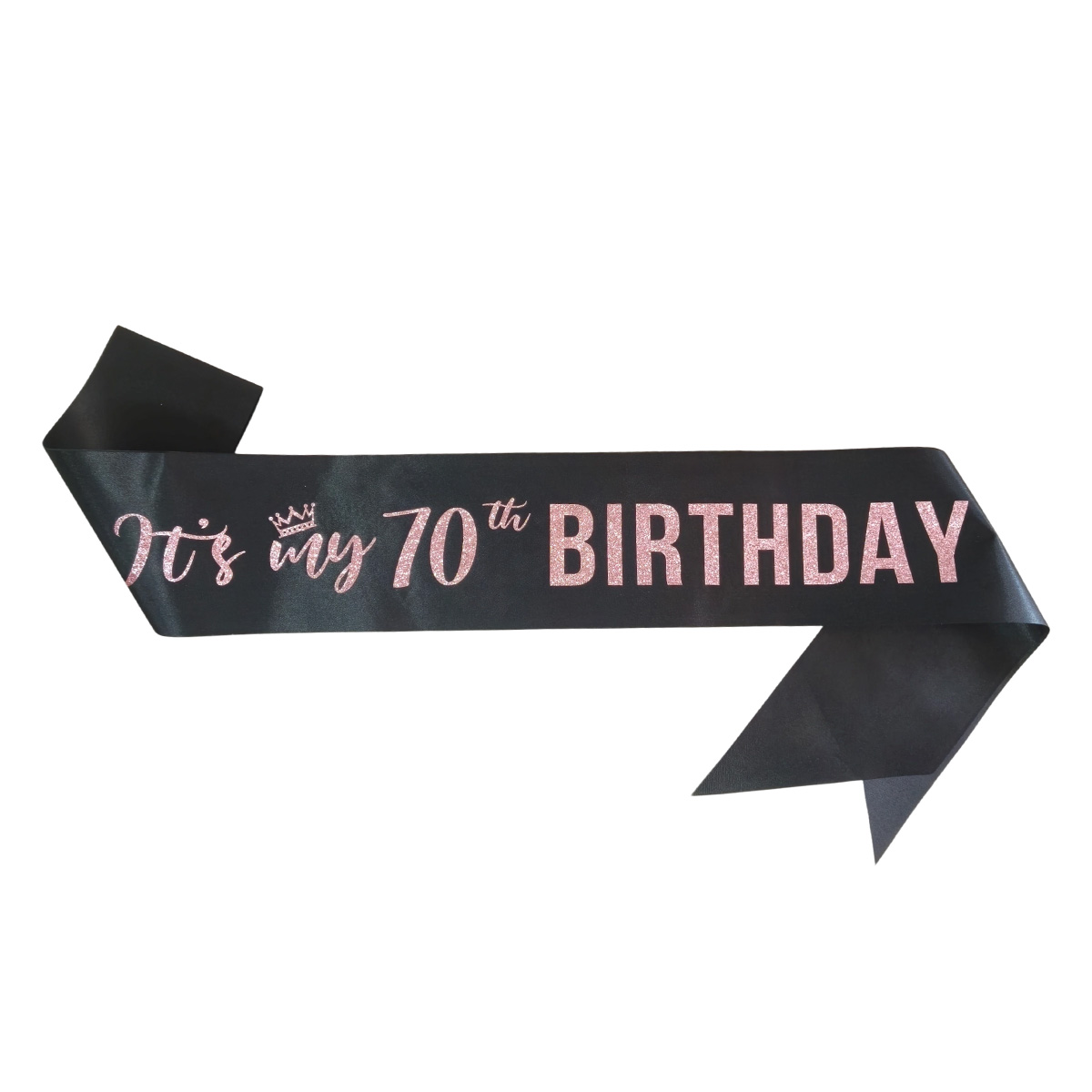 Premium Black It's My 70th Bir - Birthday Sash Glitter review and price