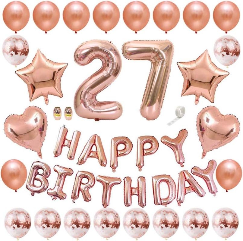 Rose Gold Happy Birthday Banne - Party Banner Gold review and price