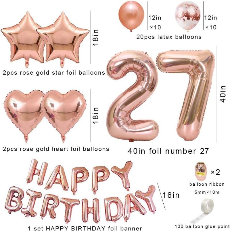 Rose Gold Happy Birthday Banne - Party Banner Gold review and price
